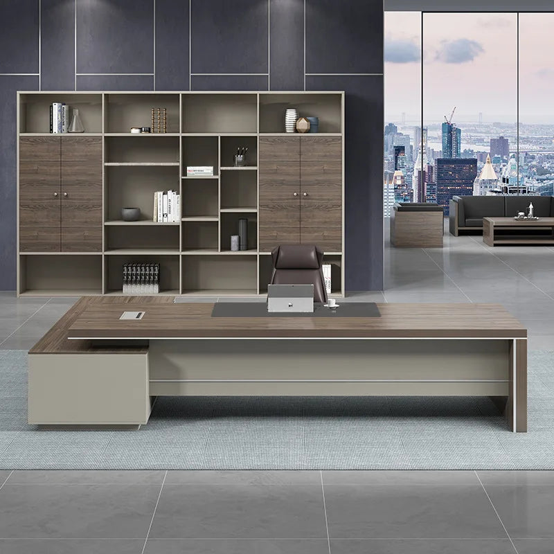Multifunctional L-Shaped Office Desk