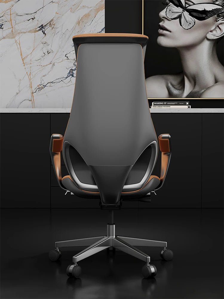 Italian Luxury Leather Boss Chair Comfort Office Ergonomic  Senior Computer Chair Study Executive