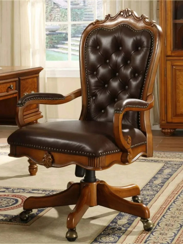 Simplicity Design Office Chairs Leather Commerce Vanity Work Gaming Chair Boss Executive Sillas De Oficina Office Furniture