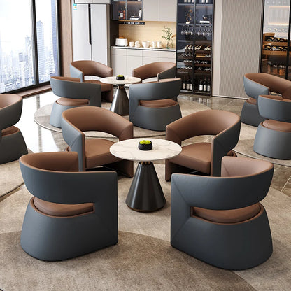 Marble Salon Table Set with 4 Chairs