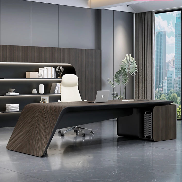 Designer Desk Simple Modern President Desk Office Multi-functional Single Senior Feeling Boss Desk And Chair Combination