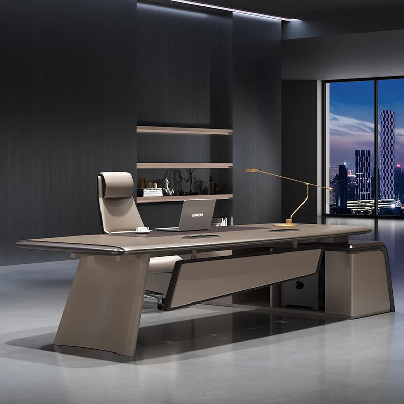 L Shaped Reception Office Desk Standing Organizers Supplies Writing Computer Desks European Executive Mesa Escritorio Furniture