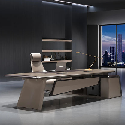L Shaped Reception Office Desk Standing Organizers Supplies Writing Computer Desks European Executive Mesa Escritorio Furniture