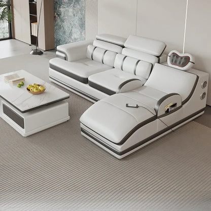 Reclining Electric Living Room Sofas Modern Massage Designer Lounge Sofa Sectional Leather Divano Letto Apartment Furniture