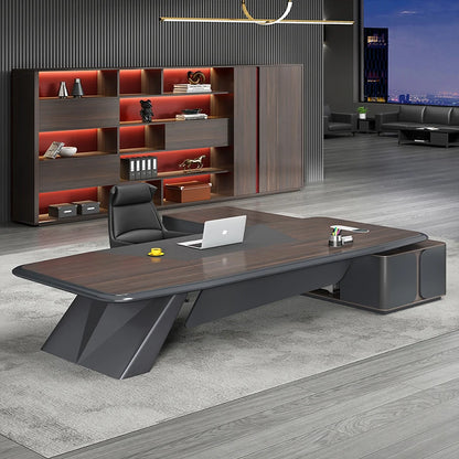 Luxury Executive Office Desks Modern Long Storage Shelf Desktop Workstation Office Table Drawers Tavolo Da Lavoro Furniture