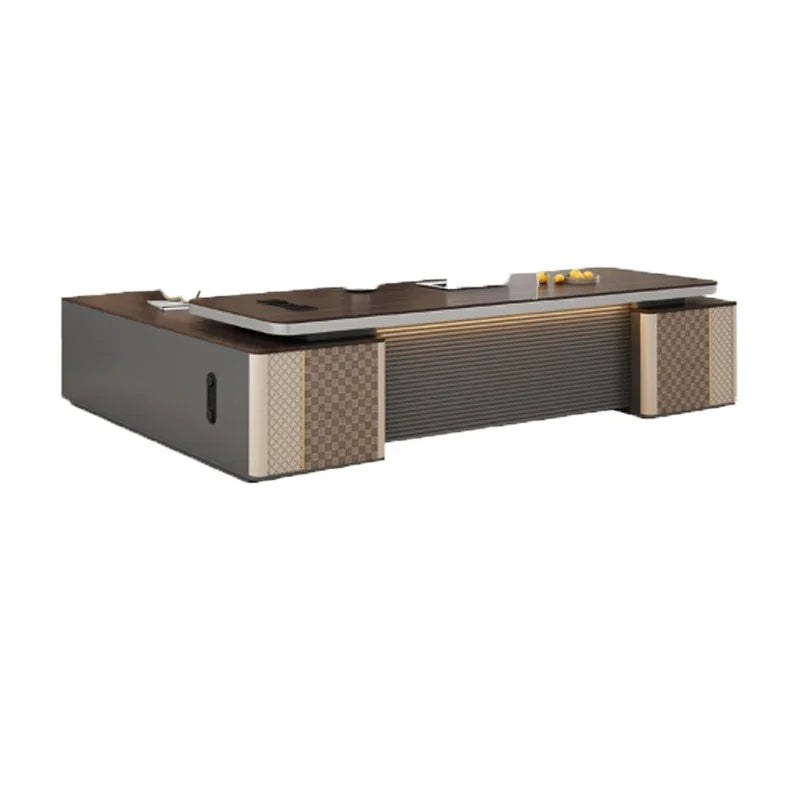L-Shaped Executive Multifunctional Office Desk