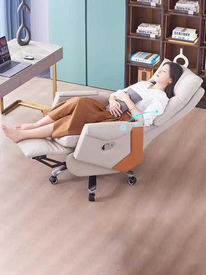 Luxurious Commerce Office Chair Leather Massage Nordic Executive Gaming Chair Home Work Silla De Escritorio Office Furniture