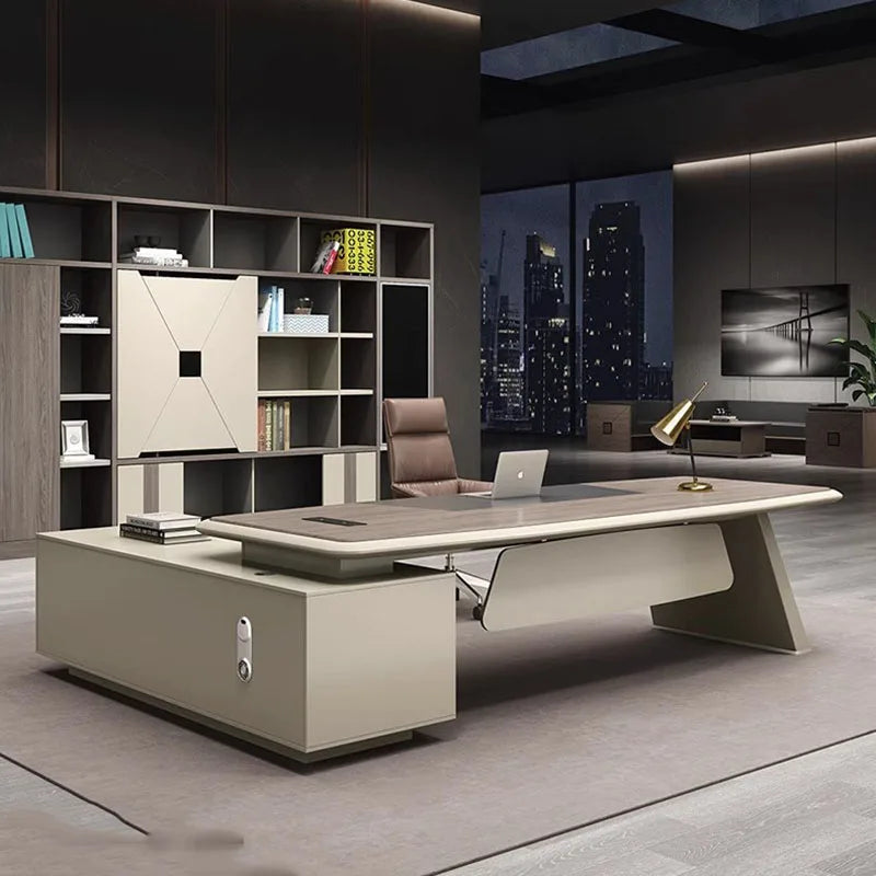 Storage Filing Office Desk Writing Conference Laptop Boss Drafting Office Desk Meeting Scrivania Bianca Office Furniture HDH