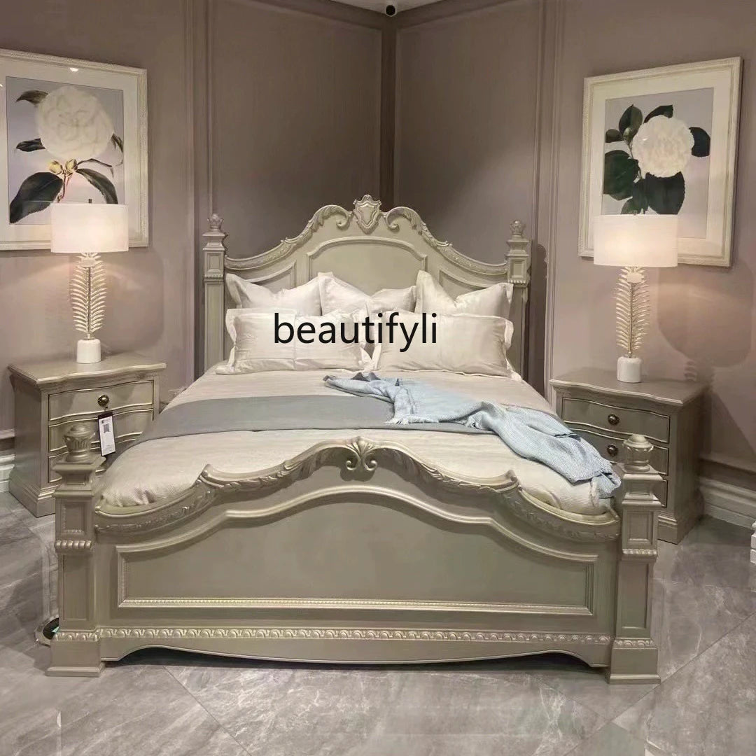 American Style Solid Wood Bed