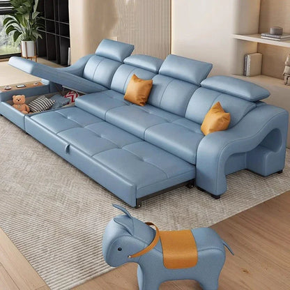 Large New Arrival Sofa Nordic Foldable Storage Floor Folding Living Room Sofa Modern Loveseat European Salon Meuble Furniture