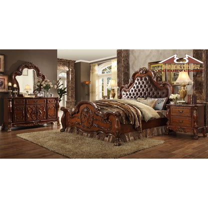 Luxury Bedroom Furniture Genuine Leather Queen/king Size Beds