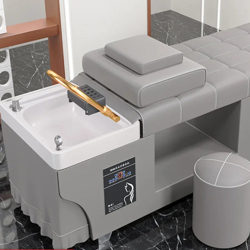 Shaving Chair Barber Wash Shower Spa Hair Water Hoop Shampoo Bowl Chinese Salon Beauty Salon Luxury Chairs Styling Stylist Sink