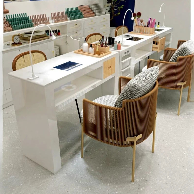 Professional Aesthetic Table Set Salon Furniture Manicure Nail Tables Salon Furniture Desk Aesthetics Mesa Beauty Furniture
