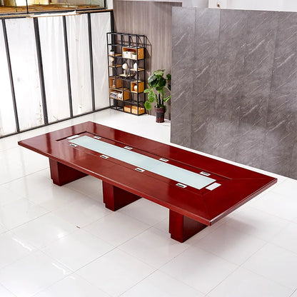 Modern simple rectangular conference table long table comprehensive business multiplayer conference table