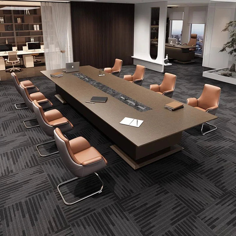 Long Executive Office Desk Desktop Meeting Modern Minimalist Office Desk Conference Tavolo Scrivania Ufficio Luxury Furniture