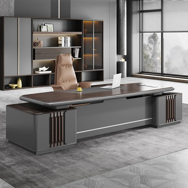 Adjustable Luxury Office Desk – Simple Storage, Ergonomic Executive Desk for Teens & Conference Rooms, Home Furniture