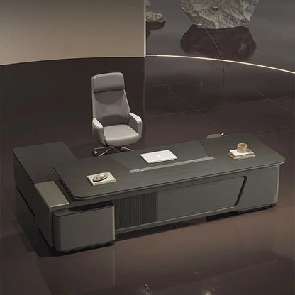 Standing Supplies Office Desk Monitor Organizers Drawers Corner Computer Desks L Shaped Secretary Mesa Escritorio Furnitures