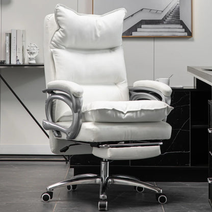 Luxurious Leather Office Chair Massage Comfort Home Boss Gaming Chair Vanity Living Room Sillas De Oficina Office Furniture Girl