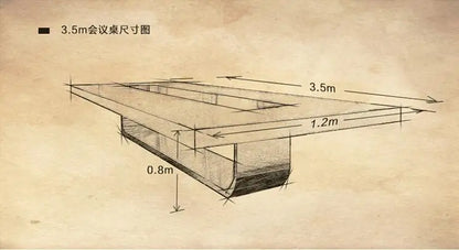 Office Furniture Artificial Stone Meeting Big Square Table Conference Luxury High Grade Meeting Table