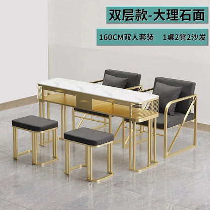 Modern Portable Nail Table Receptionist Exquisite Portable Table Manicure Nail Designer Tavolo Manicure Salon Furniture MQ50NT