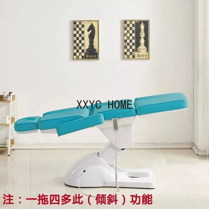 Electric beauty bed Beauty   special body massage tattoo bed folding micro-plastic injection bed automatic lifting