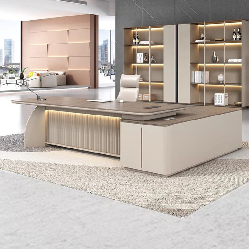 Office Table Desk Professional Furniture Workstation Gaming Tables Room Desks To Study Midi L Shaped Reception Corner Tv