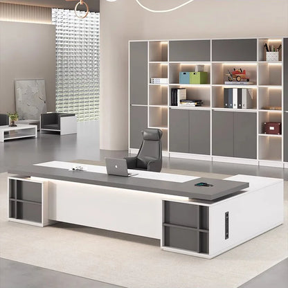 Sedentary Computer Desks Storage Executive School Modern Office Desks Study Students Corner Tavolo Da Lavoro Furniture Desk