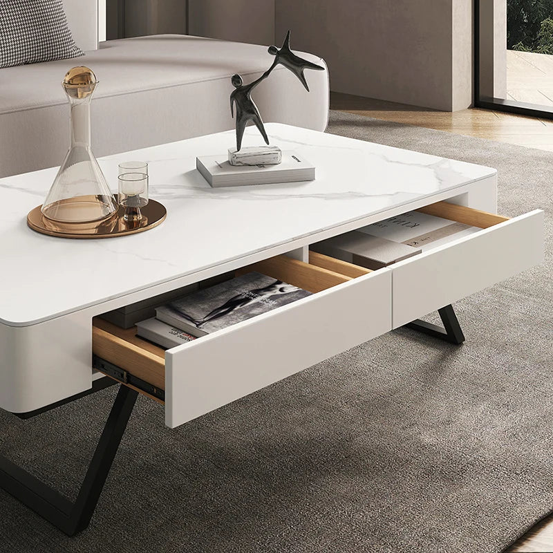 Modern Minimalist Coffee Table Square Living Room Center Nordic Computer Coffee Tables Makeup Luxury Office Muebles Furniture