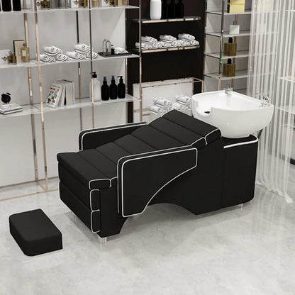 Simples Salon Shampoo Chair Reclining Professional Sink Stylist Hairwash Bed Head Spa Cama De Champu Salon Equipment Furniture