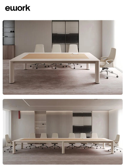 Modern Large Conference Table &amp; Chair Set