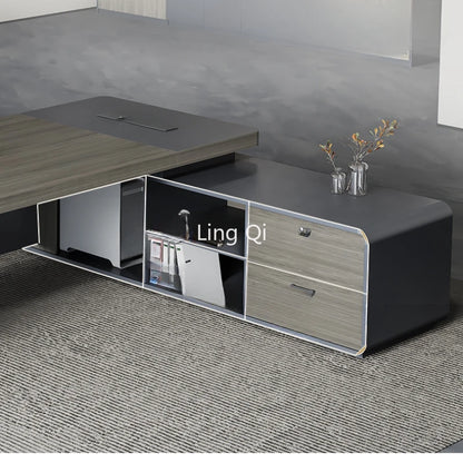 Writing Drawers Office Desk Supplies Executive Organizers Retro Computer Desks Black Monitor Mesa De Escritorio Modern Furniture