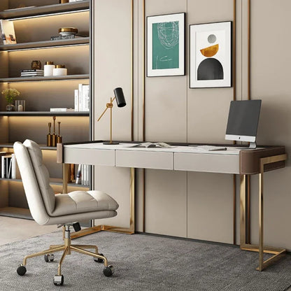 Luxury Modern Laptop Office Desk Standing Drawer Organizer Executive Home Computer Desks Gaming Reading Mesa Oficina Furniture