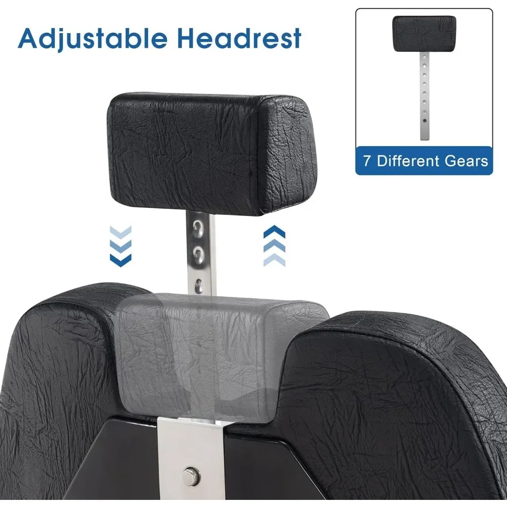 Hydraulic Recline Barber Chair All Purpose Salon Beauty Spa Styling Equipment High quality PVC leather