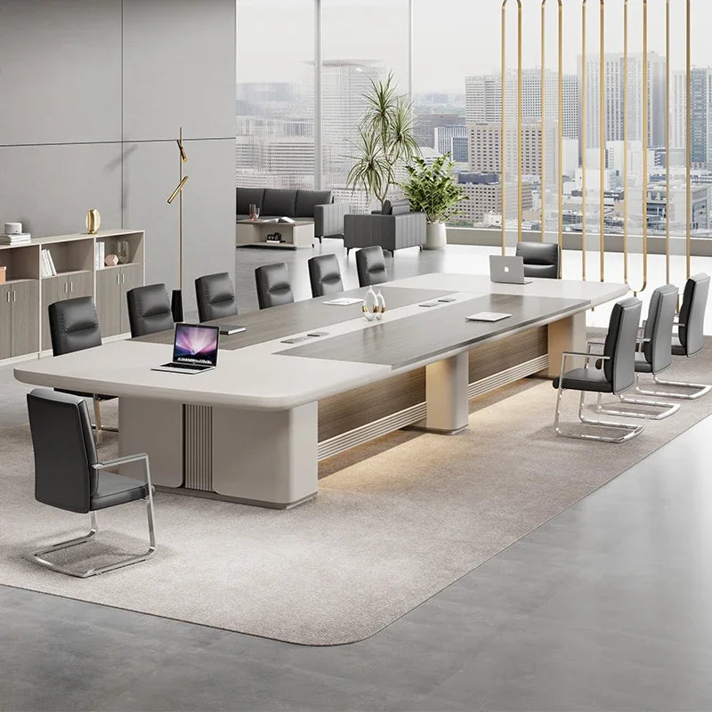 Large conference table, simple conference room reception table, long strip work table, meeting and negotiation table