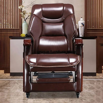 Leather Pedicure Ofice Chair Luxury Ergonomic Computer Floor Ofice Chair Lazy Rolling Armchair Sedia Ergonomica Rome Furniture