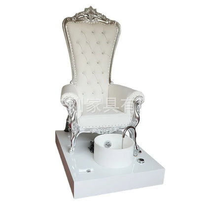 Elegant Chairs Salon Manicure Armchair Pedicure Basin Spa Foot Bath Chair Safe Rack Professional Support Station Tubs Footrest