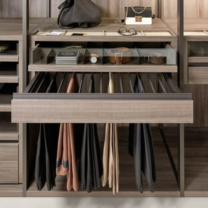 Modern Customized Wardrobe Closet Glass Door Wooden Bedroom Furniture