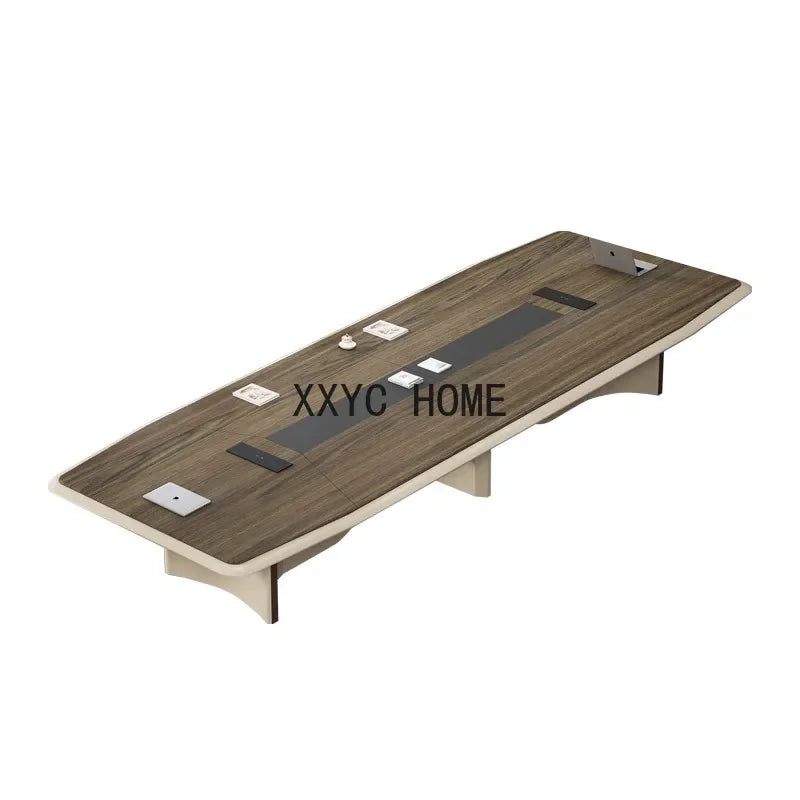 Office Desk Long Table and Chair Combination Simple Modern Conference Room Workbench Reception Business
