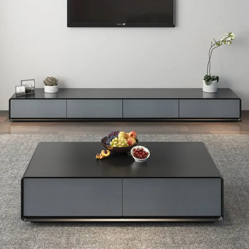 European Design Tv Stand High Home Detals Floor Drawer Retro Tv Table Stand Floor Mobile Tv Soggiorno Living Room Furniture