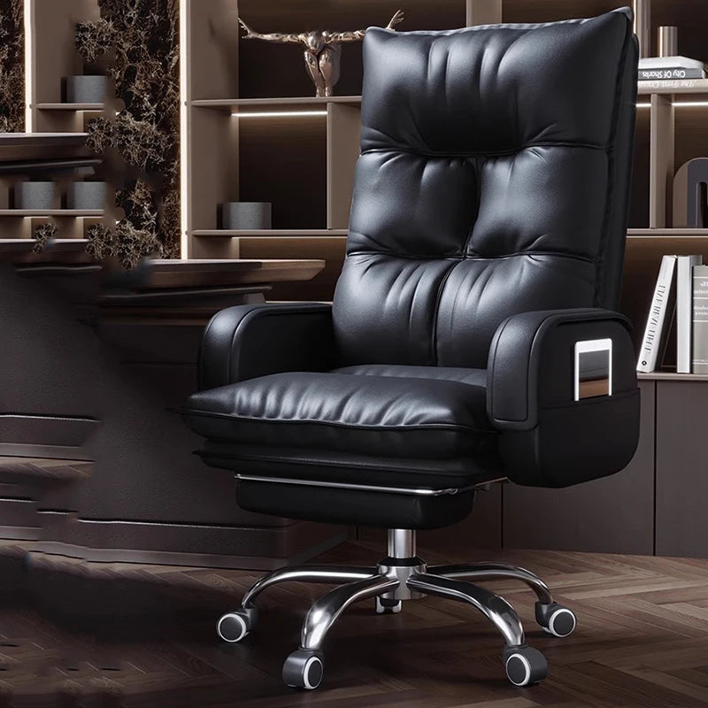 Leather Massage Full Body Office Chair Recliner Playseat Ergonomic Bar Comfortable Office Chair Lounge Stoel Library Furniture
