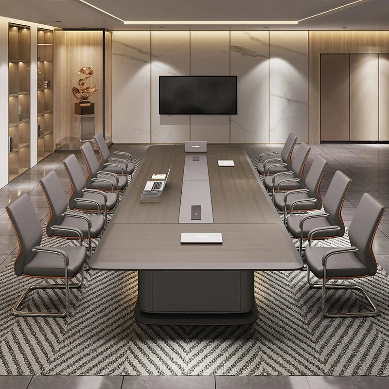 Training Table Conference Simple Modern High-End Conference Table Long Room and Chair Combination