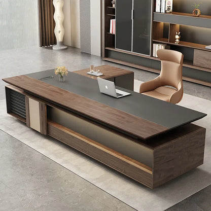 Drawers Floor Office Desk Living Room Reception European Luxury Computer Desks L Shaped Organizers Mesa Escritorio Furniture
