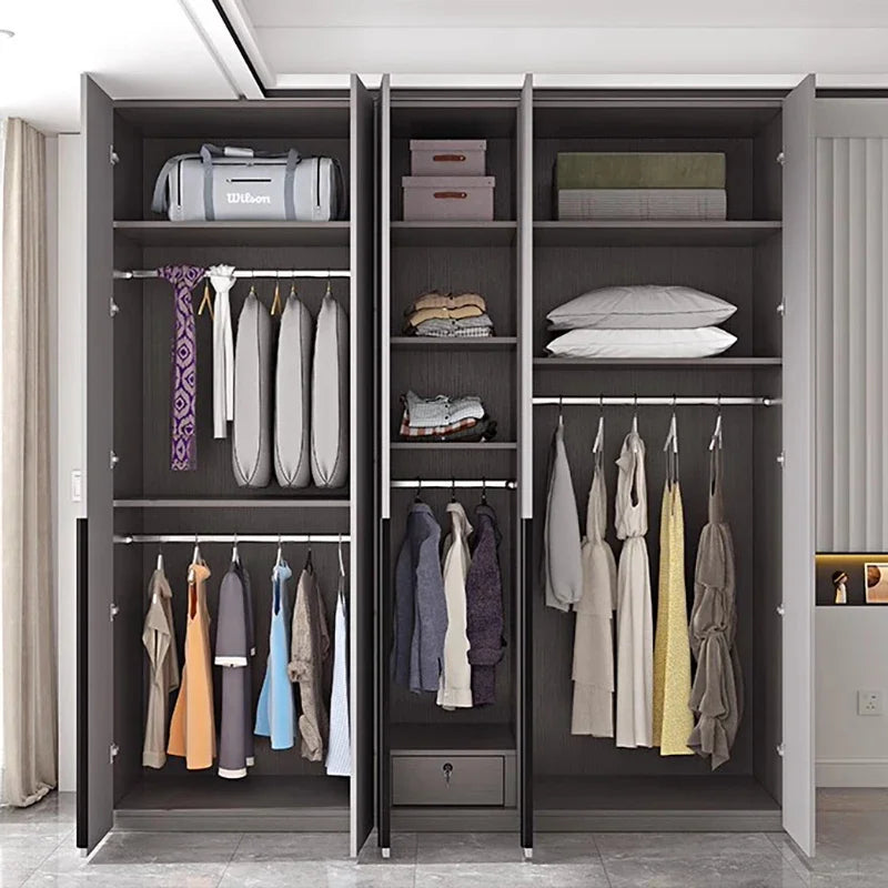 Simple Storage Wardrobes Wooden Hanging Dressers Baby Cupboard For Clothes Free Shipping Kids Armario De Ropa Home Furniture