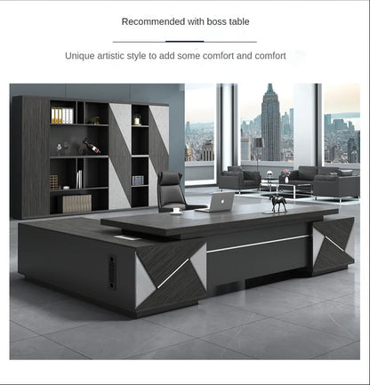 Modern Long Commercial  Conference Room Table &amp; Chair Set