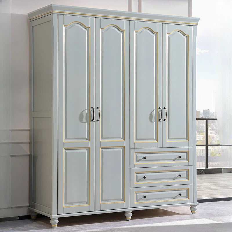 Multilayer Drawer Wardrobe – Open Closet with Shelves for Bedroom Storage