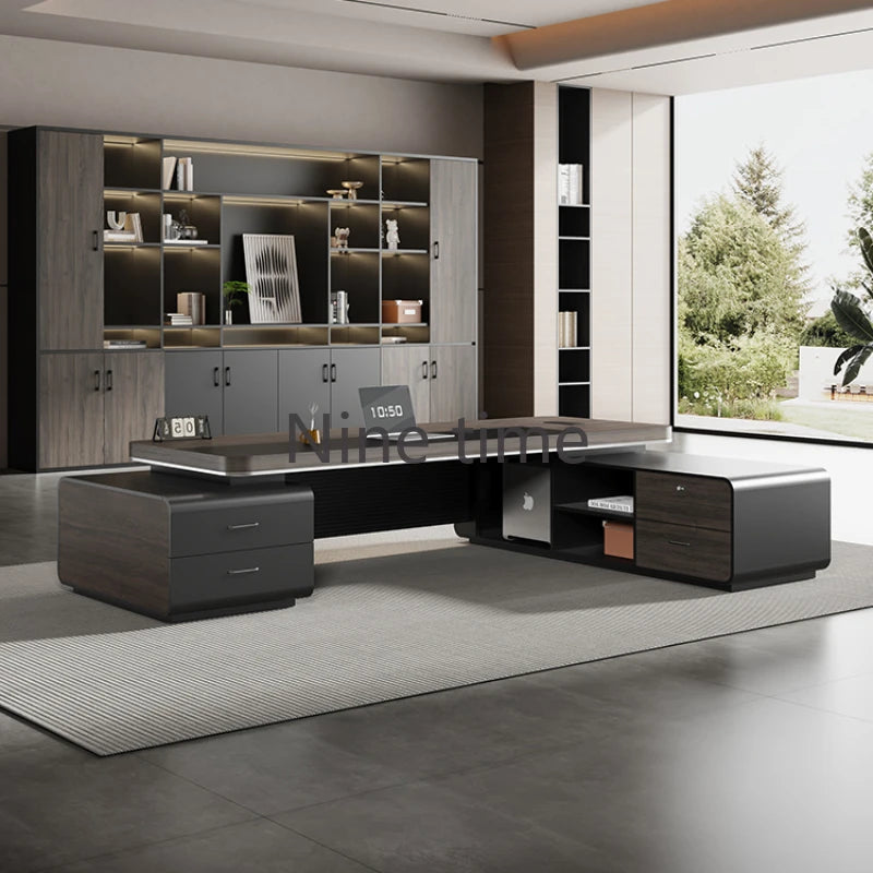 L Shaped Monitor Office Desks Gaming Accessories Standing Storage Computer Desks Setup Small Mesa De Escritorio Room Furniture