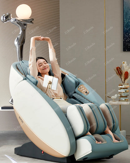 ~Massage Chair RT7708S Plus Home Full Body Automatic Space Capsule Luxury Massage Sofa   relax reclinable electrico