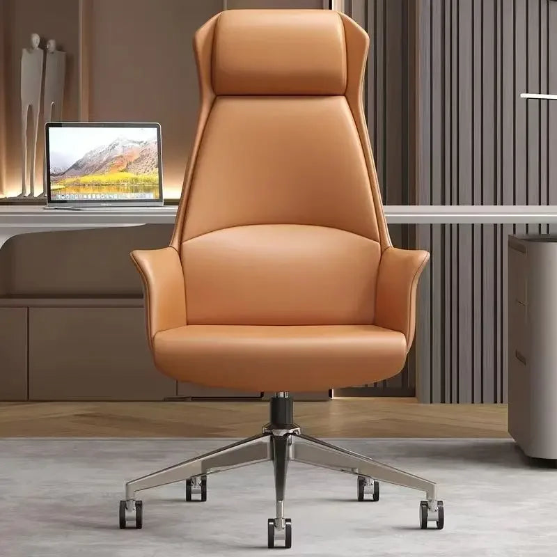 Luxury conference office chair with neckrest