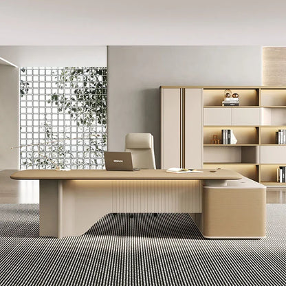 Executive Supplies Office Desk Modern Reception Luxury L Shaped Computer Desks Organizers Standing Mesa De Escritorio Furniture