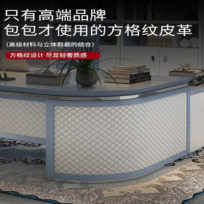 Luxury boss table simple modern office president table atmosphere boss office chair combination office furniture